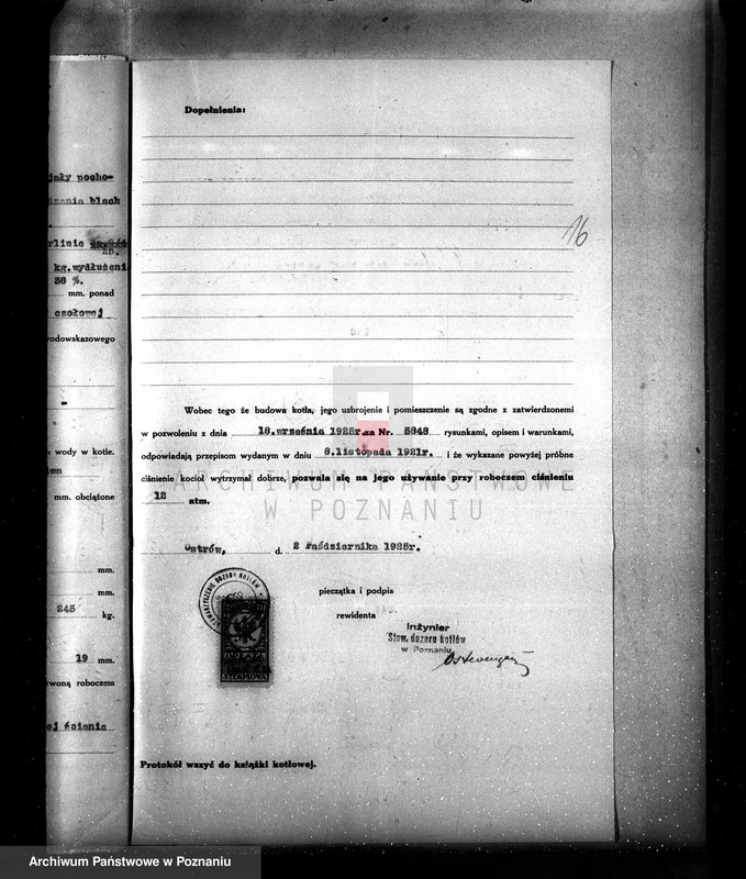 Obraz 20 z jednostki "Cegielnia Parowa w Witaszycach uruchomienie kolejki wąsko-torowej nr woj. kotła 5848"