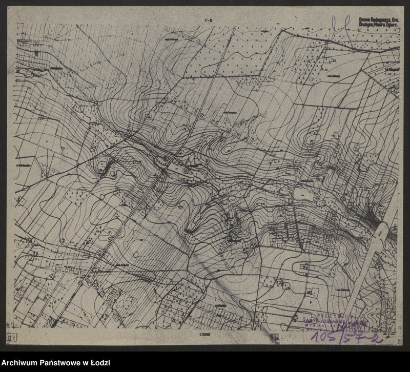 Obraz 3 z jednostki "Zmniejszenia fotograficzne planu miasta Łodzi i okolic 1:5000. Sekcja V D"