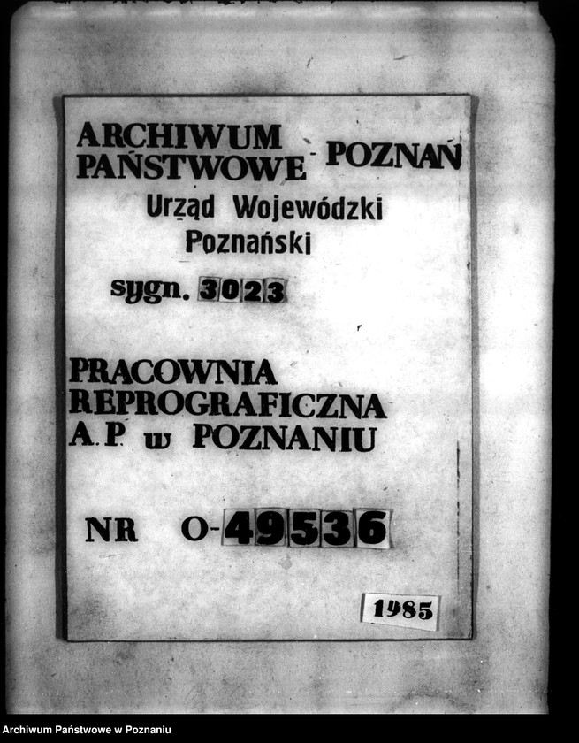 Obraz 1 z jednostki "Ustalenie podstawowych norm władania majątkiem Mościska powiat wyrzyskiego"