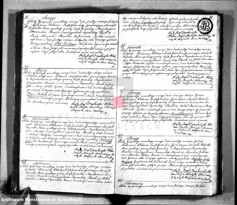 image.from.unit.number "Akta zejścia gminy święto jeziorskiey, powiatu seyneńskiego, w departamencie łomżyńskim od dnia pierwszego maia roku tysiąc osiemset ósmego"