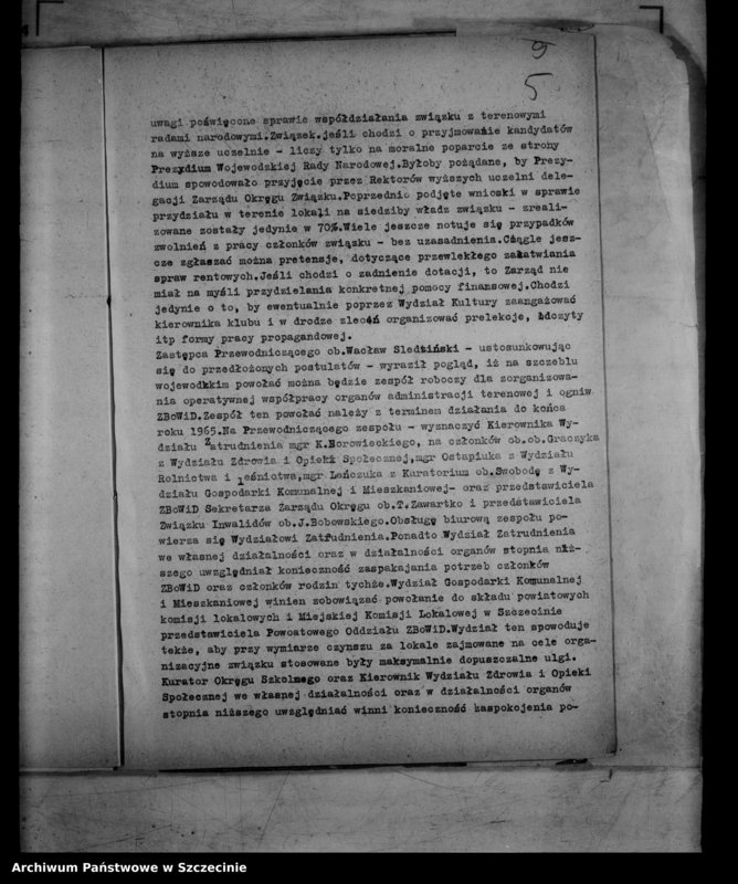 Obraz 9 z jednostki "Protokół posiedzenia Prezydium Wojewódzkiej Rady Narodowej nr 4, miesiąc styczeń"