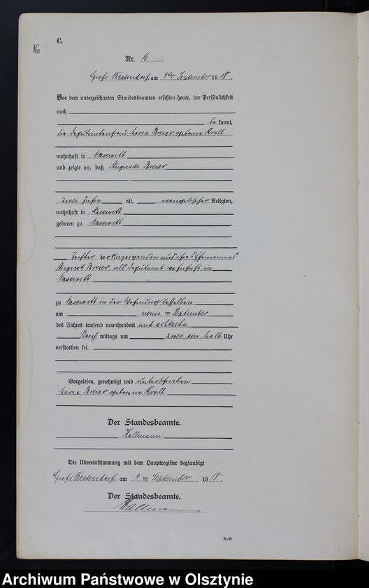 image.from.unit.number "Sterbe-Neben-Register Nr 1 - 25"