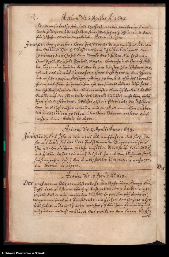 image.from.unit.number "[…] Praesidirende[s] Ambtbuch H. Bürgerm. Heinrich Freders [16.III.1648-31.III.1649] /indeks/"