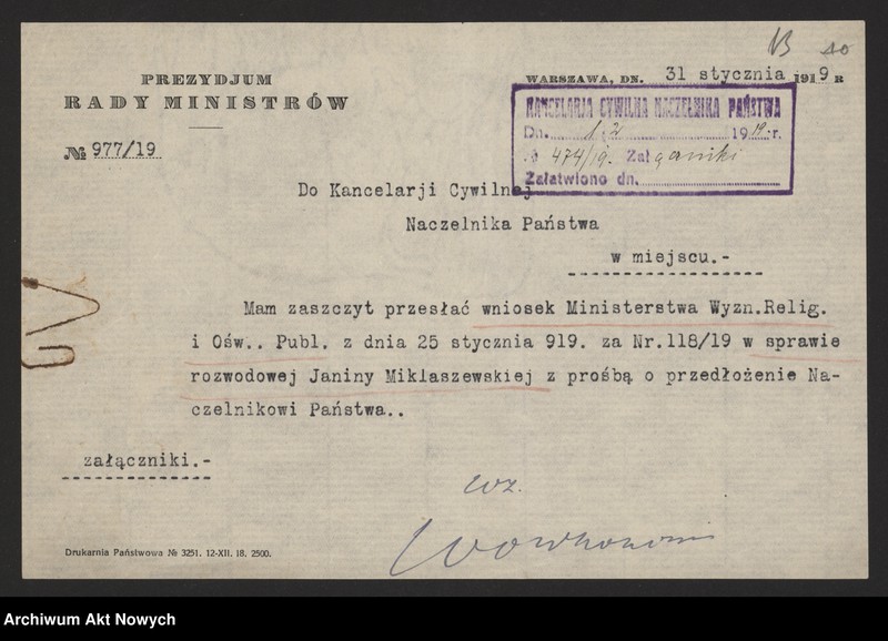 image.from.unit.number "(Reskrypty Naczelnika Państwa dotyczące skrócenia rocznego terminu zapozwu w sprawach rozwodowych rozpatrywanych przez Ewangelicko - Reformowany Sąd Konsystorski)"