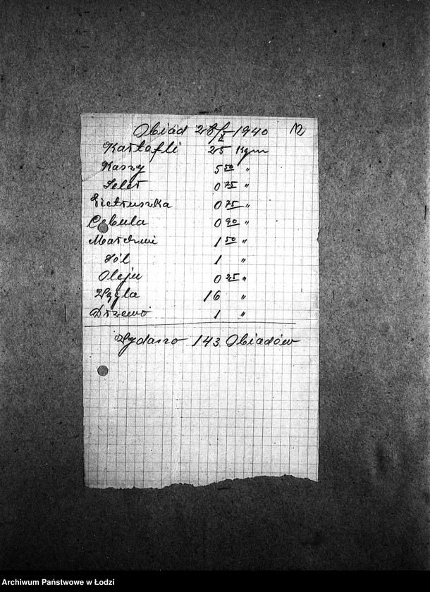 Obraz 14 z jednostki "[Kuchnia nr 404, ul. Drewnowska 12. Kuchnia nr 37, ul. Drewnowska 30. Kuchnia, ul. Drewnowska 32. Działalność kuchni, personel, konsumenci, kontrole]"