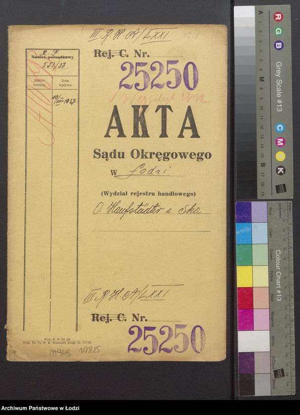 Obraz 2 z jednostki "Osiarz Haufstädter, Moszek Beniamin Zalcman, Zender Kwaśner, Sender Lajb Grinfeld- handel i przemysł drzewny"
