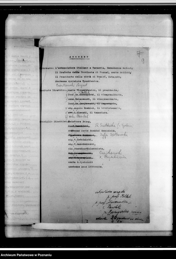 Obraz 13 z jednostki "Stowarzyszenie "Polonia-Italia" w Poznaniu: a/ Sprawozdanie z działalności /1926-1927/, b/ Protokoły walnych zebrań /1927, 1933/, c/ Statut /1934 rok/, d/ Korespondencja"