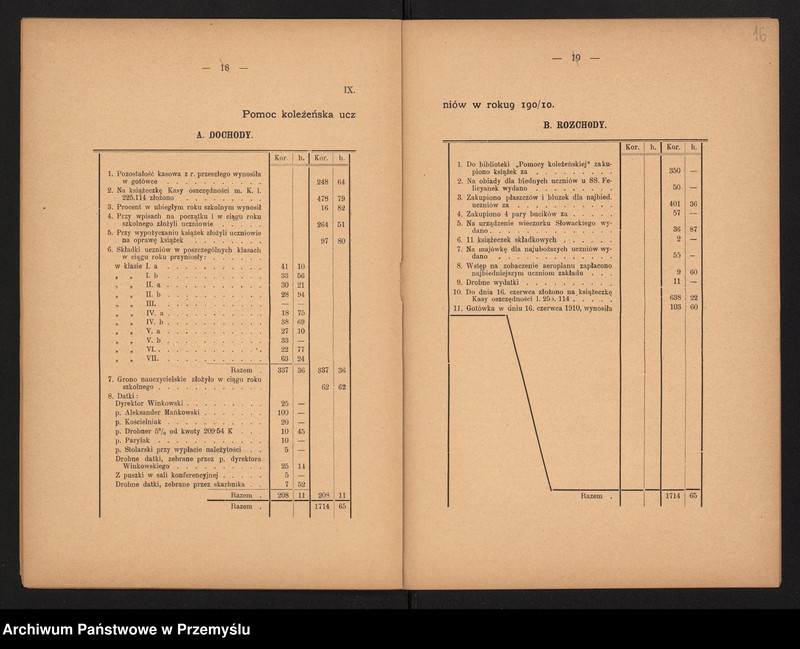image.from.unit.number "IV Sprawozdanie dyrektora c.k. gimnazjum V. w Krakowie za rok szkolny 1909/10"