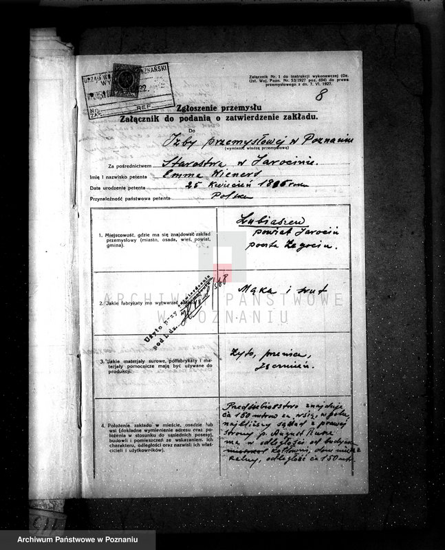 Obraz 13 z jednostki "Młyn z kotłownią Emmy Wieners w Lubiaszawie pow. jarociński"