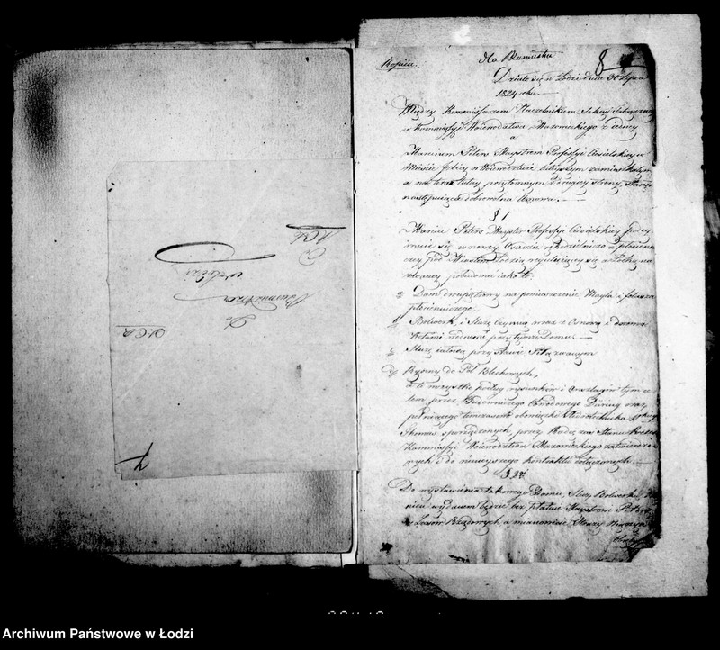 Obraz 10 z jednostki "Akta tyczące się urządzenia bielnika 1824"