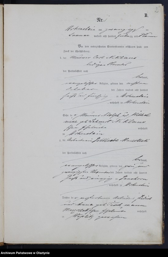 image.from.unit.number "Heiraths-Neben-Register Nr 1 - 22"