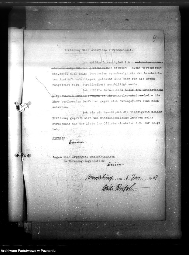 Obraz 13 z jednostki "Personalakte des Landesplaner, Ingenieur W. Richert (między innymi różne notatki)"