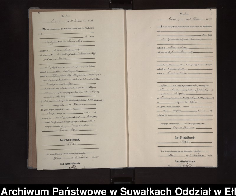 image.from.unit.number "Sterbe-Neben-Register des Königlichen Preussischen Standes-Amtes Orlen Kreis Loetzen"