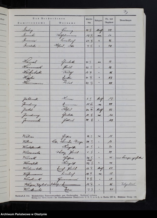 image.from.unit.number "Sterbe-Neben-Register Nr 1 - 107"