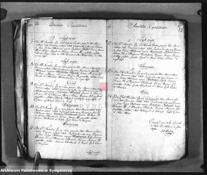 image.from.team "Akta metrykalne parafii rzymskokatolickiej w Wierzchucinie, pow. Bydgoszcz"