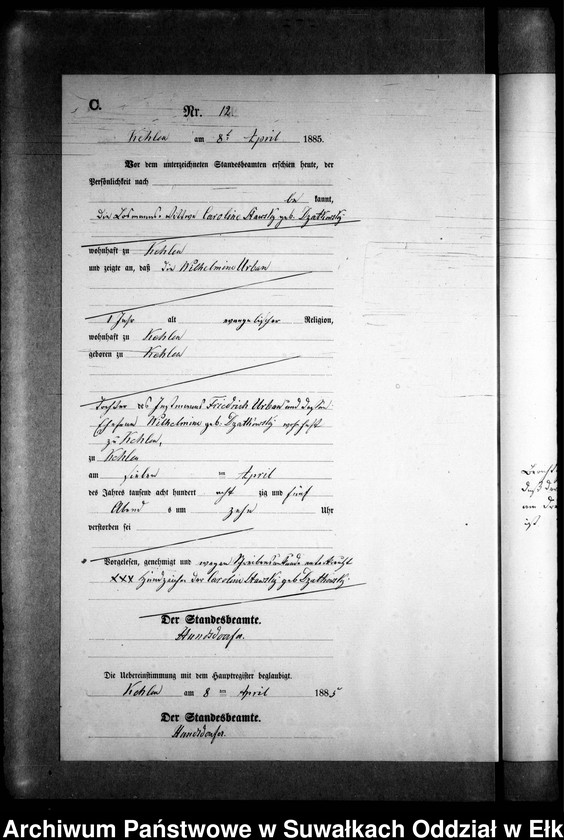 image.from.unit.number "Sterbe-Neben-Register des Preussischen Standes-Amtes Kehlen Kreis Angerburg"