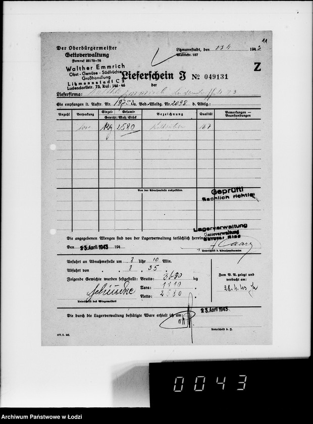 image.from.unit.number "Lebensmitteleinkauf. Aufträge, [Lieferscheinen und Rechnungen] 19751-19770"