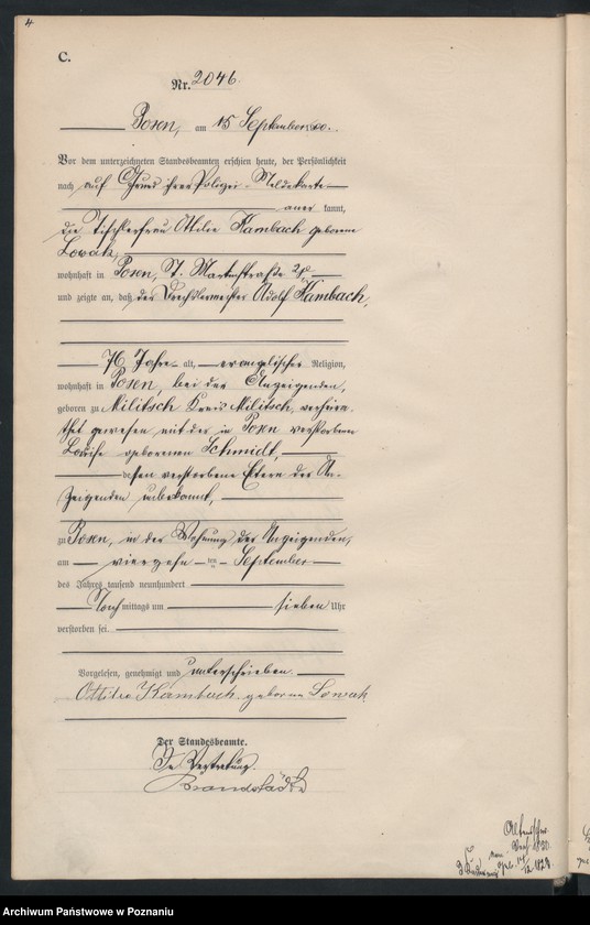 Obraz 7 z jednostki "Księga miejscowa zgonów"