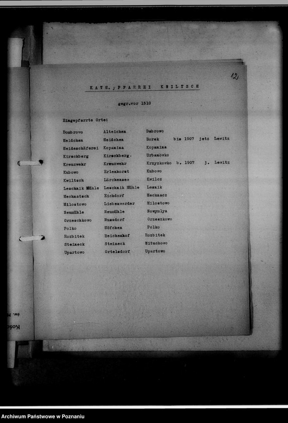 image.from.unit.number "Kreissippenamt Birnbaum [Międzychód]. Bücher evangelischer Kirchen, Altlutheraner, Bücher katholischer Kirchen, Zivilstandsregister, Seelenlisten, Zweitschriften"