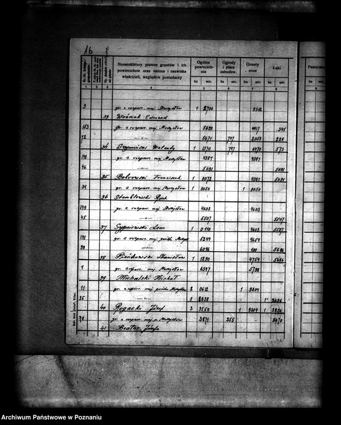 Obraz 20 z jednostki "/Rejestr pomiarowy wsi Morzysław powiatu konińskiego"