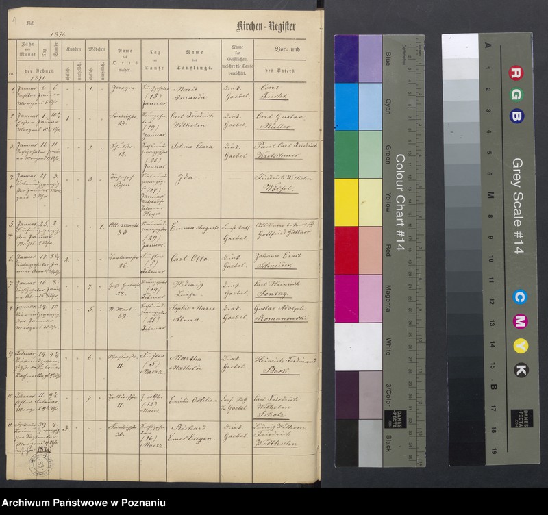 Obraz 3 z jednostki "[Akta urodzeń i chrztów, ślubów, zgonów]"