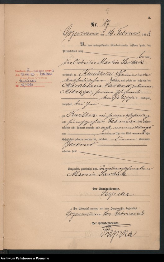 Obraz 20 z jednostki "Księga urodzeń"