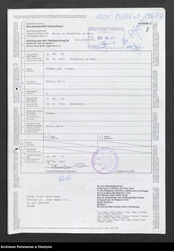 image.from.unit.number "Akta zbiorcze urodzeń z 1916 roku"