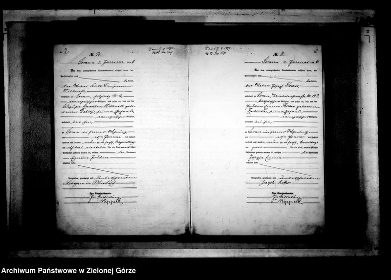 Obraz 6 z jednostki "[Księga akt urodzenia rok 1896-Żary miasto]"