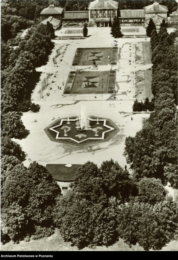 Obraz 1 z jednostki "Poznań - Palmiarnia w Parku im. M. Kasprzaka [z lotu ptaka]"