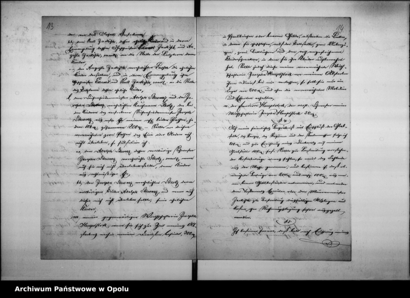 Obraz 13 z jednostki "Acta des Magistrats zu Oppeln betreffend die Proffessor Schnaubeltschen Legate"