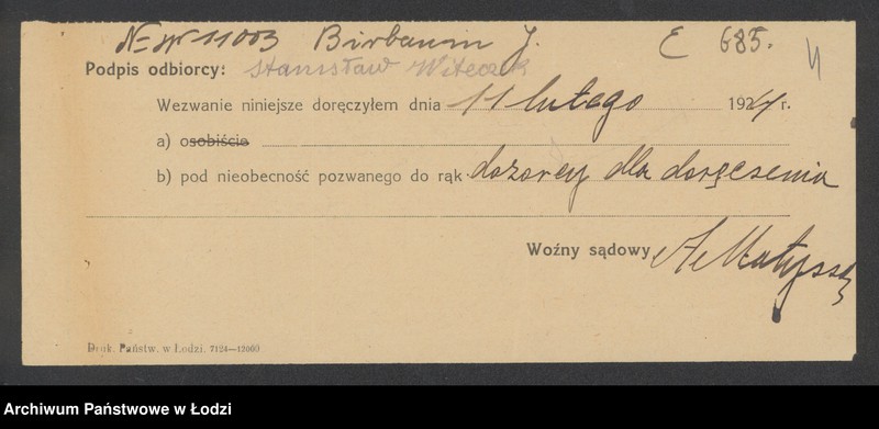 Obraz 6 z jednostki "Jechuda Birnbaum- sprzedaż pończoch i trykotów"