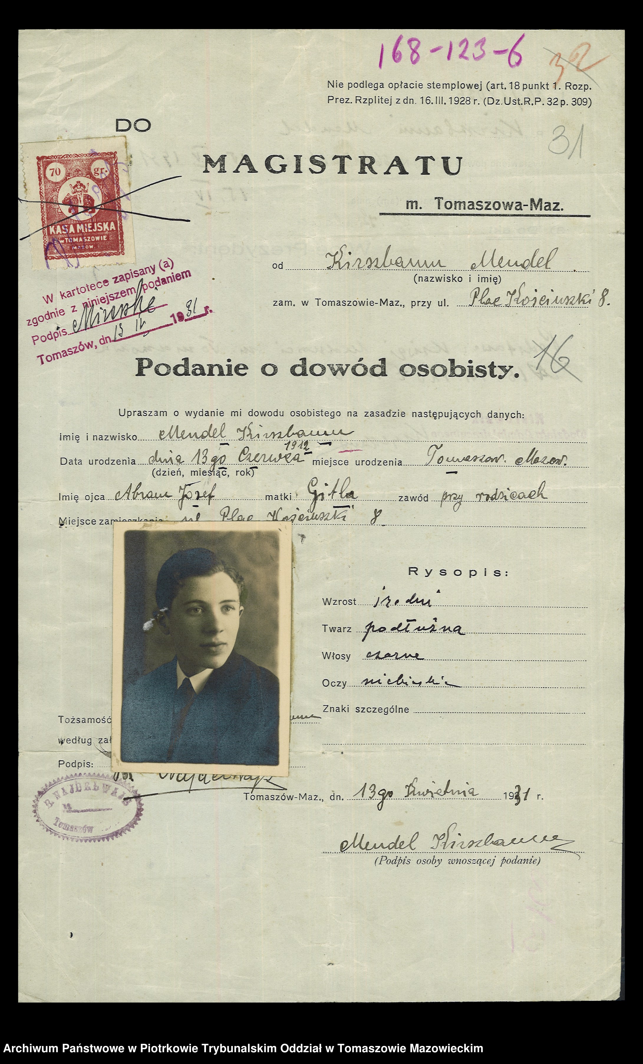 Skan z jednostki: Dowodów osobistych