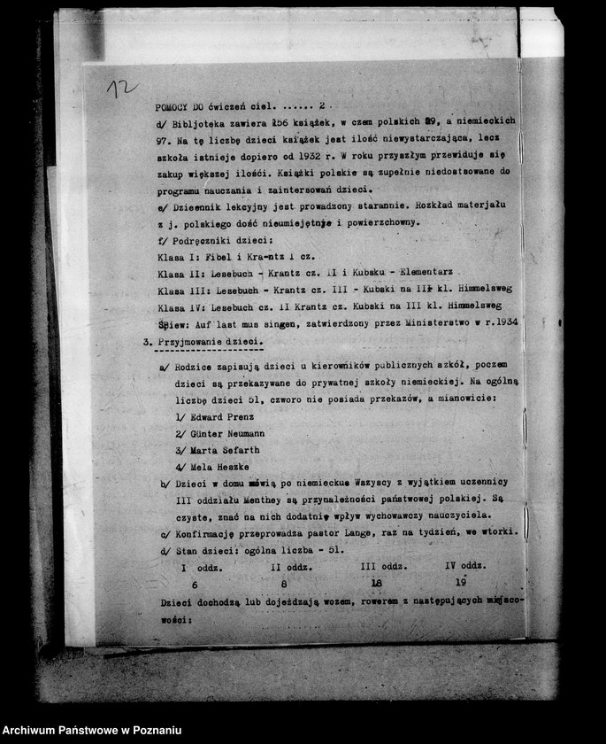 Obraz 16 z jednostki "Prywatna Szkoła Powszechna z niemieckim językiem nauczania - Krosno powiat Śrem"