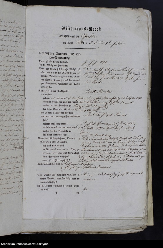 image.from.unit.number "Kirchen Visitations Rezesse nebst Anlagen:Tabellen der Konfirmanden, Schulen-Tabellen, Verzeichnisse der Schuler in der Kirchengemeinde Osterode und Arnau"