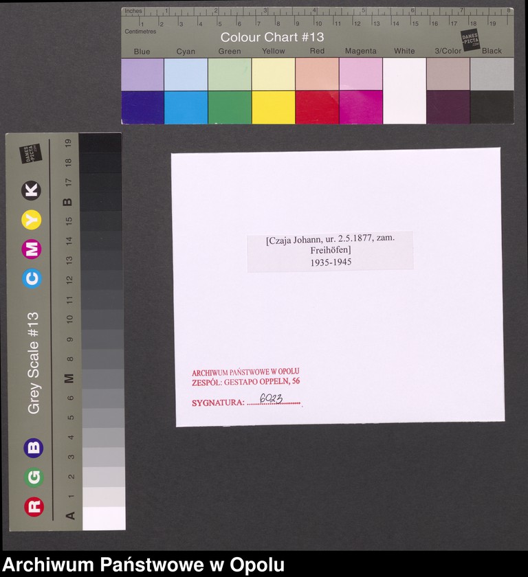 Obraz 2 z jednostki "[Czaja Johann, ur. 2.5.1877, zam. Freihöfen]"