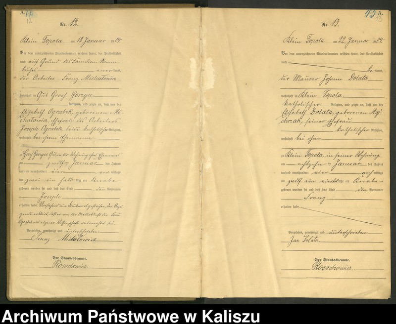 Obraz 10 z jednostki "[Księga urodzeń]"