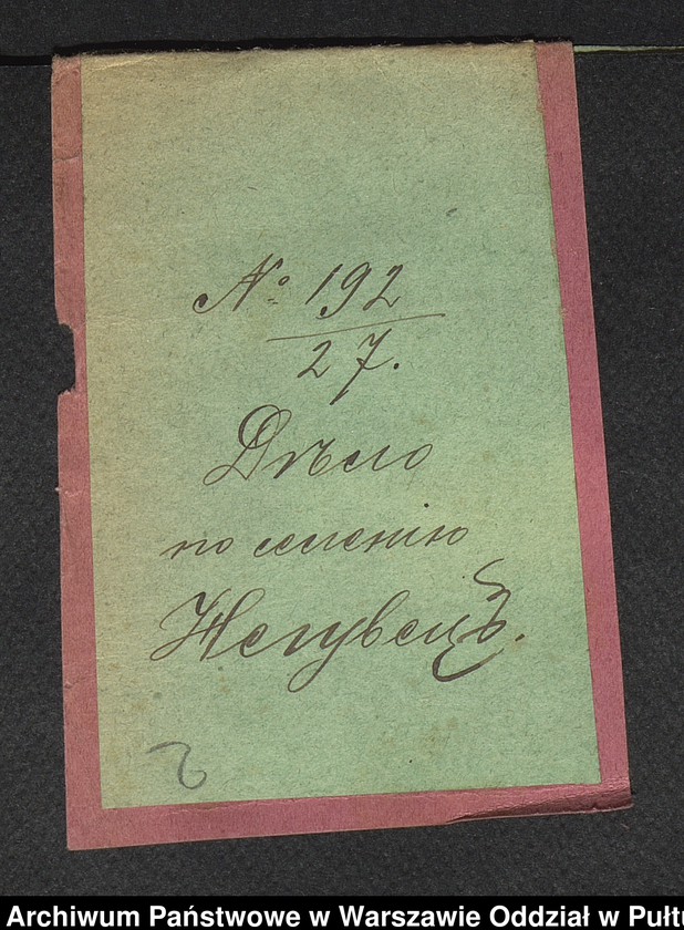 image.from.unit.number "O urządzaniu chłopów byłej rządowej własności Niegówiec, wchodzących w skład byłej ekonomi Brok, gm.Orło"