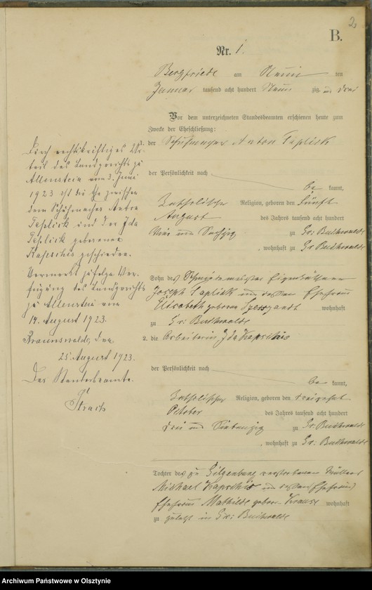 image.from.unit.number "Heiraths-Haupt-Register Nr 1 - 13"