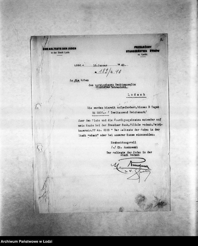 Obraz 5 z jednostki "Cmentarz [Koszty pogrzebów, adresy zmarłych]"