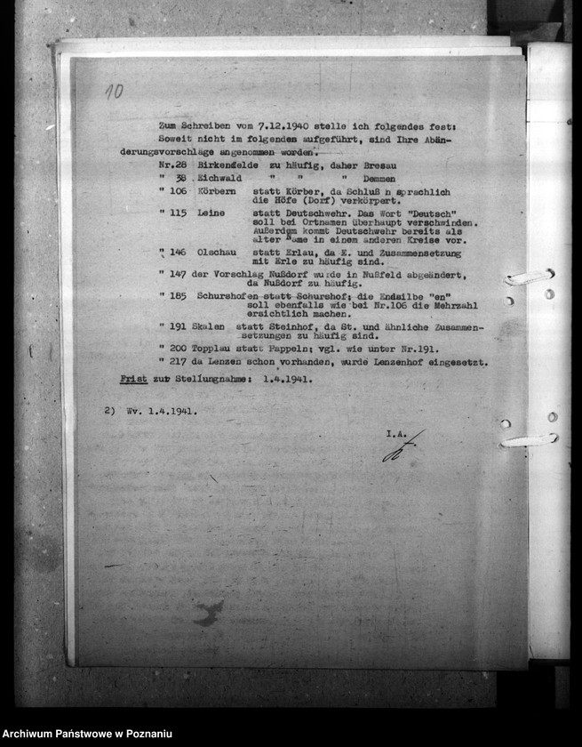 Obraz 14 z jednostki "Ortsnamenänderung - Kreis Schroda (Środa)"