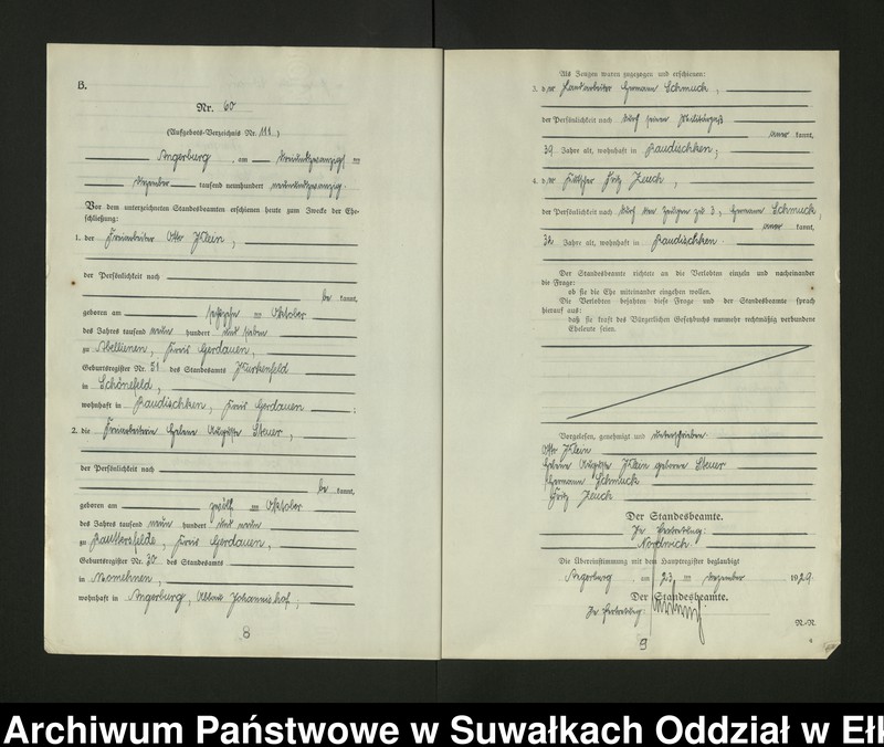 image.from.unit.number "[B2. Heirats = Register (Neben = Register) Standesamt Angerburg einschl. der Standesamtsbezirk, Gross Strengeln, Kehlen und Prinowen]"