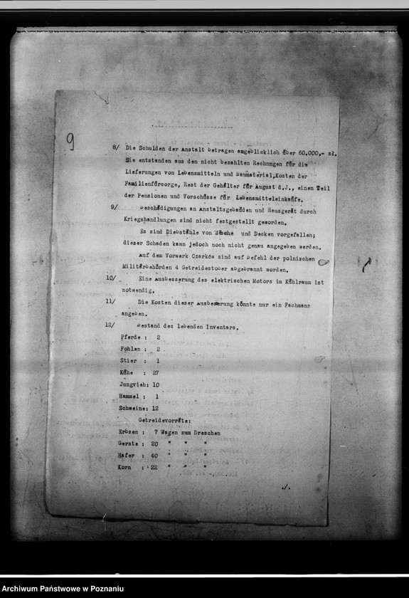 Obraz 13 z jednostki "Akten betreffend Landesheilanstalt Kosten [Protokoły lustracji i zestawienia finansowe]."