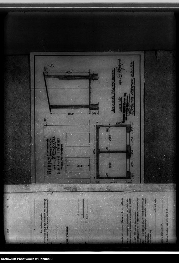 Obraz 11 z jednostki "Cukrownia Witaszyce pow. jarociński /pozwolenie na budowę budynku dla wytwórni acetylenu/"