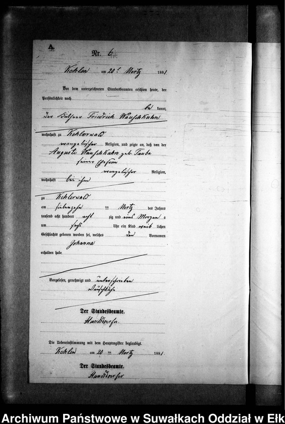 image.from.unit.number "Geburts-Neben-Register des Preussischen Standes-Amtes Kehlen Kreis Angerburg"