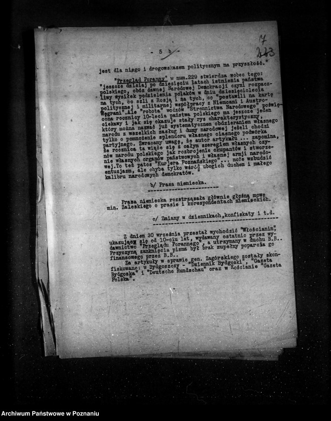 Obraz 11 z jednostki "Sprawozdania sytuacyjne tygodniowe za czas od 28 września do dnia 1 listopada 1928 r."