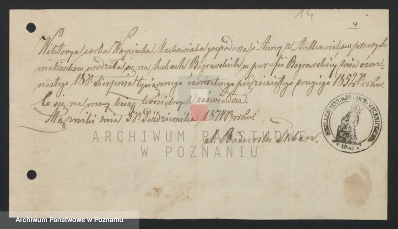 image.from.unit.number "Acta betreffend die Sammel Akten für die von den verlobten beizubringenden Urkunden und Konsenserklärungen, für die Aufgebotscheinigungen und Dispensation [...] von 1874 bis 1876"
