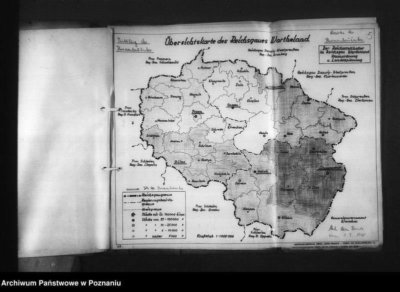 Obraz 9 z jednostki "Zuständigkeitsbereiche der Behörden im Reihsgau Wartheland"