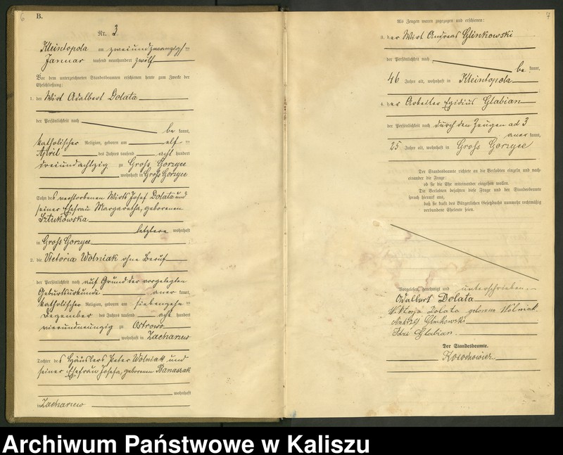 Obraz 6 z jednostki "[Księga małżeństw]"