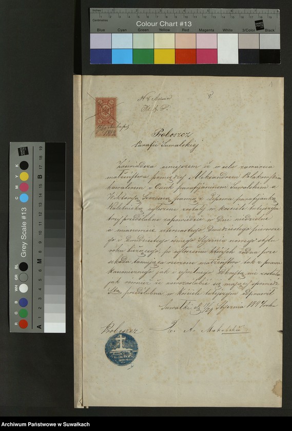 image.from.unit.number "Aneks [do akt małżeństw parafia rzymskokatolicka] Kaletnik 1894"