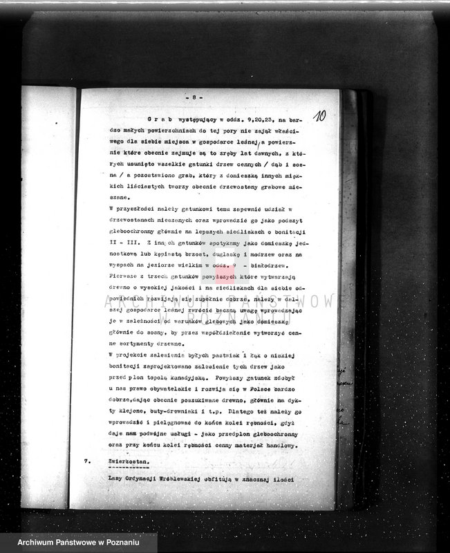 Obraz 14 z jednostki "Operat urządzeniowy lasów ordynacji Wróblewa Przem. Hr. Kwileckiego 1931-1941"
